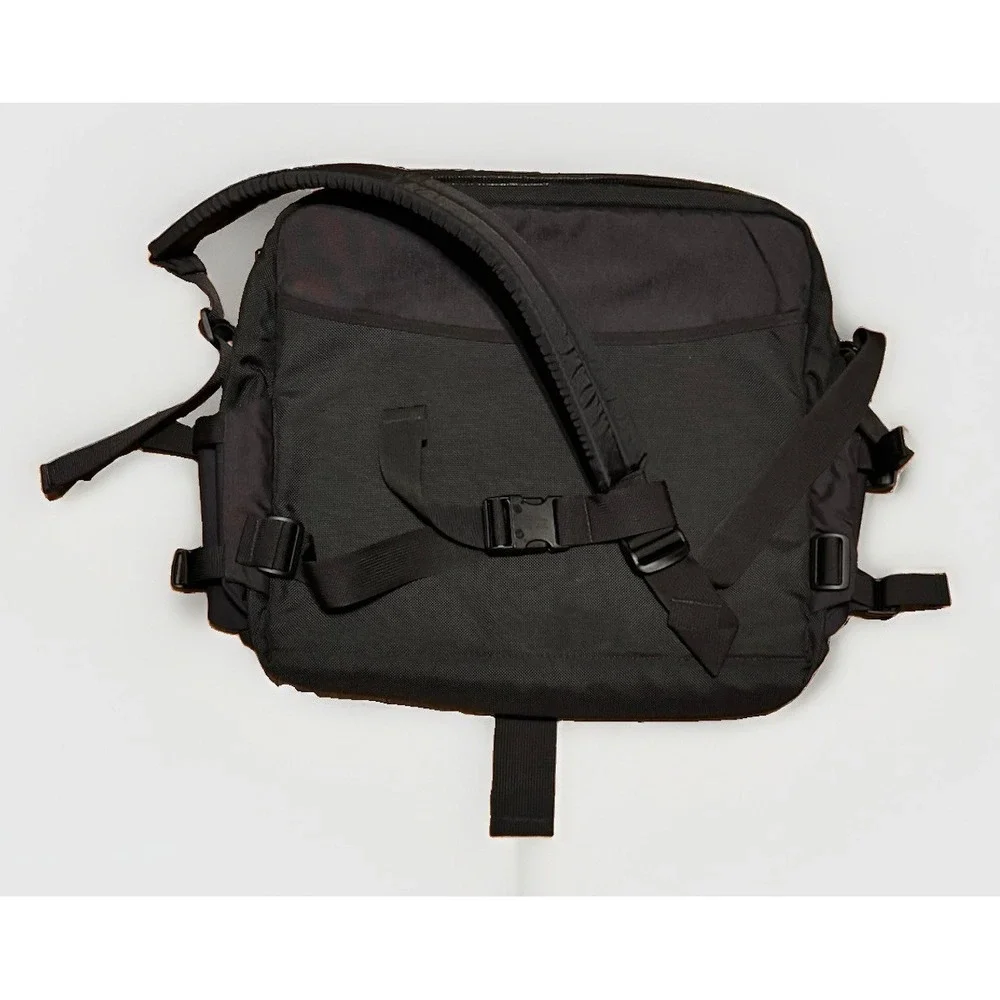 Tom Bihn Super Ego Messenger Bag Forrest Green Made USA Large Nylon Laptop Rare